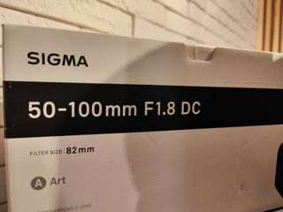 Sigma art 50-100mm 1.8 Canon Mount foto 2