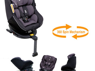 Scaun auto rotativ cu isofix Joie Spin 360 Two Tone Black. Livrare gratuita - Mamico. foto 3