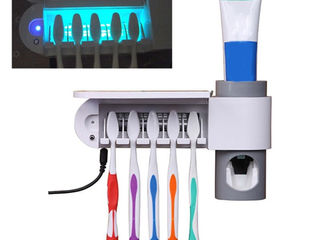 Ультрафиолетовый стерилизатор зубных щеток, держатель и дозатор пасты. foto 3