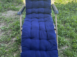 Складное кресло-шезлонг для отдыха на открытом воздухе, в помещении фото 2