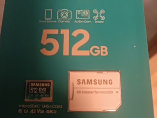 Samsung evo select + adaptor micro SD 512 GB