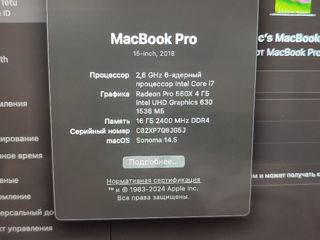 MacBook 15 pro 2018 16gb foto 2