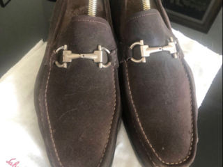 Замшевые туфли / мокасины 45-го размера Salvatore Ferragamo foto 2
