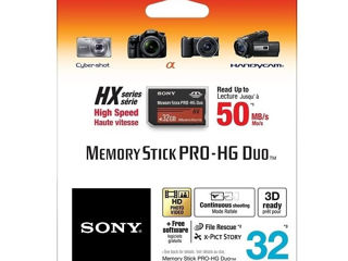 Карта памяти (Memory Card) Sony Memory Stick PRO-HG Duo 32GB foto 4