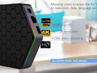 Андроид ТВ приставка WiFi медиаплеер Android Smart TV BOX IPTV HDMI foto 7