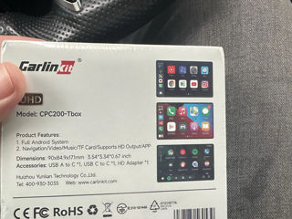 Ai Box,Tv Box, Carlinkit Uhd Hdmi 8/128  ,carplay -  Android Auto. Оригинал  ! foto 3