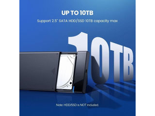 Carcasa hard disk extern Ugreen, USB 3.0, Compatibil cu SSD/HDD, 2,5", Negru (fara disc) foto 9