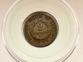 2 Цента США-1865г. foto 1