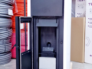 Bulgaria. Cazan pe peleți, granule. 13 kw 18 kw 25 kw Burnit. Autonomie 24 ore. foto 3