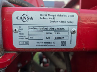 semănătoare (сеялка ) pneumatică calculator turbodisc Cansa C- 900, anul - 2022, a lucrat un sezon. foto 6