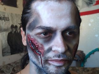 Makeup / machiaj & face painting, grim de halloween, макияж (make-up) и аквагрим, грим на хэлоуин foto 9