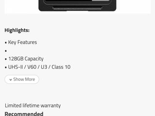 LEXAR sdxc 128gb / 250mb/s foto 3