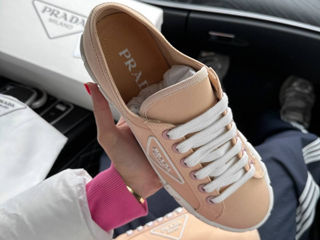 Prada Double Wheel Nylon Gabardine Peach foto 8