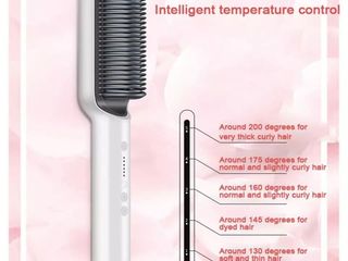 Расческа выпрямитель fast hair straightener HQT-909B foto 3