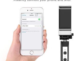 Bluetooth selfie stick cu lumina led foto 5