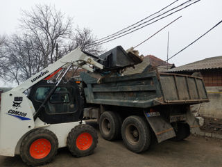 Servicii bobcat,excavator, kamaz,curatim terenuri,demolam,evacuam gunoiul foto 5