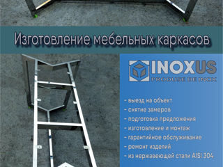 Каркасы из нержавейки на заказ. Мебель и элементы интерьера. Mobila din inox. foto 2