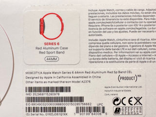 Apple Watch Series 6 44mm Red Aluminum foto 2