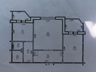 Apartament cu 2 camere, 58 m², Paminteni, Bălți foto 10
