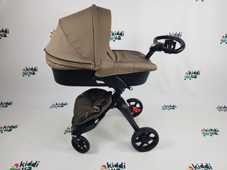 Новинка Новая детская коляска Dsland v8 модель 2в1 люлька прогулка коричневая аналог stokke foto 9