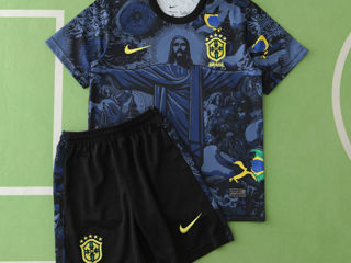 Tricouri fotbal copii 2024/25 – / Yamal/ Raphinha / Ronaldo / Vinicius / Mbappe / Haaland / Dembele  foto 1