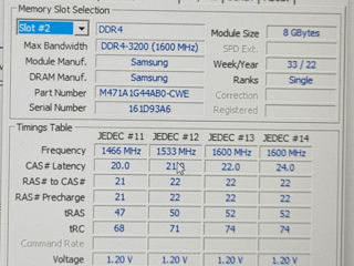 8GB DDR4-3200 SODIMM Samsung M471A 1G44AB0-CWE foto 3