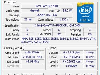 Intel core i7 4790k (lga 1150) scalpat =3400 lei foto 3