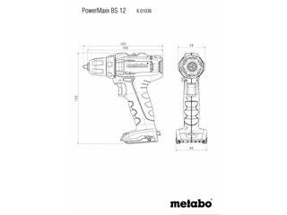 Mașină de înșurubat Metabo PowerMaxx BS12-livrare-credit foto 2