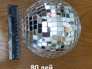 Елочные игрушки 20, 30 лей, шар елочный зеркальный Disco 180 mm 80 лей foto 6