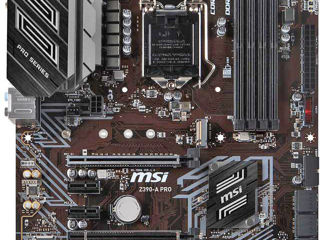 материнскую плату MSI Z390-A-PRO + процессор Intel i5-9600K+cooler