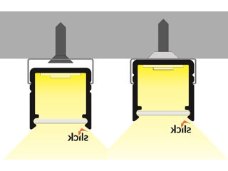 Profil LED aluminiu SMART10, 12*12*2000 mm, culoare argintie Profilul din aluminiu foto 4