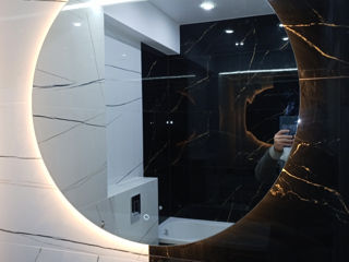 Лед зеркала Кишинёв. С подсветкой на стену и лицевая подсветка. foto 2