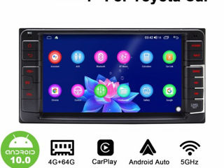 Штатная магнитола TOYOTA 7'' UNIVERSAL Android 12 4+32GB IPS - With carplay foto 3