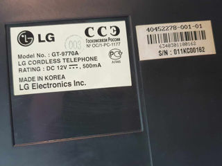 Радиотелефон LG GT-9770A + радио-трубка 900MHz foto 6