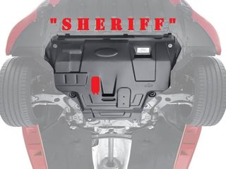 Защита картера стальная.Scut motor Sheriff metal  instalare 350 l установка.Covorase Burebista108 foto 1