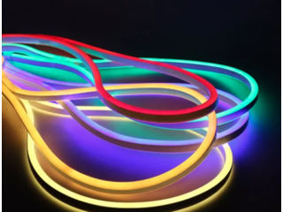 Bandă LED Neon Albastră 5 metri Bandă Flexibilă Neon    Bandă decorativă de neon impermeabilă pentru foto 5