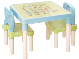 Set masă cu scăunele pentru copii foto 2