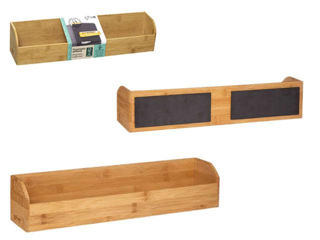 Organizator Five 44X9.5X10Cm Cu Magnet, Bambus