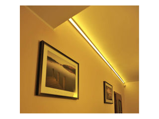 Profil din aluminiu de colt CORNER 27 pentru banda LED - anodizat 2 metri - set complet Profilul LED foto 4