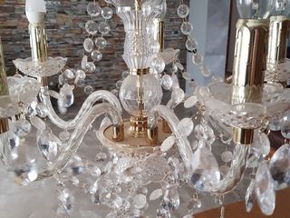 2 lustre cristal, cumparate in Elvetia, prețul pentru o unitate.
