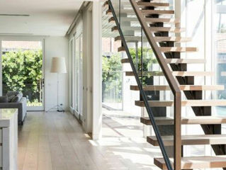 Balustrade din inox combinate cu sticlă, lemn; Перила из нержавейки комб. со стеклом, деревом foto 3