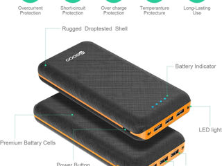 Power Banks 30000mAh Încărcător portabil Pachet de baterii Încărcător Camping Impermeabil foto 2