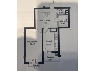 Apartament cu 1 cameră, 54 m², Buiucani, Chișinău foto 3