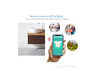 Senzor de scurgere de apă Water detector ZigBee Wireless alarm sensor foto 5