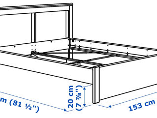 Pat modern pentru două persoane Ikea foto 4