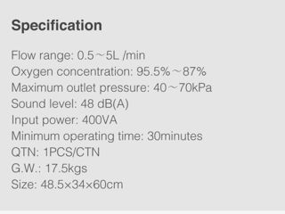 Concentrator de Oxigen 1-7 Litri foto 2