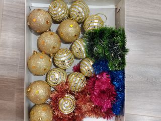 Декорации для ёлки шары новогодние игрушки
