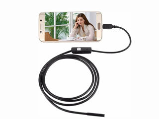 Эндоскоп цифровой USB 5м для смартфона и ПК. Camera endoscop USB 5m pentru smartphone si PC foto 1