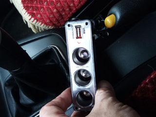 Адаптер для зарядного устройства USB 3 розетки 12V 24v. разветвитель автомобильного прикуривателя!!! foto 3