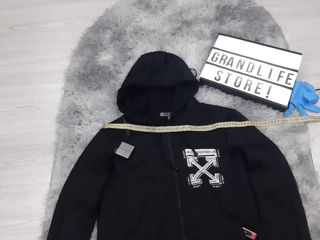 Зип худи OFF-White/Zip Hoodie OFF-White foto 2